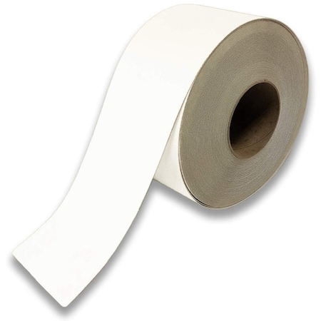 Pristine Products White, Industrial Floor Tape, 4'' x 100 ft Q4W